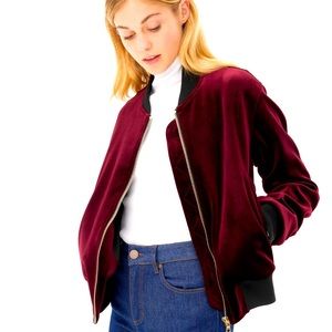 Sandro Ventura Velvet Bomber Jacket